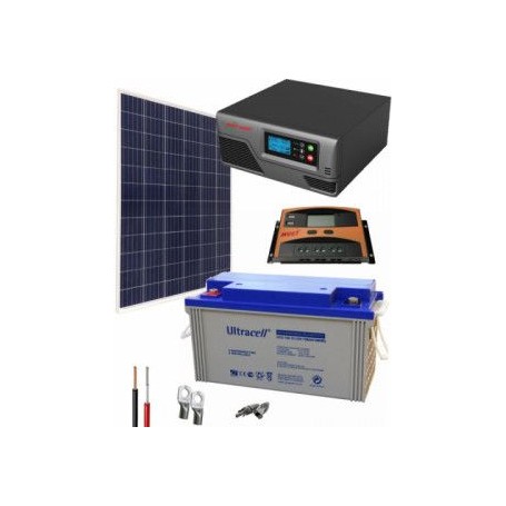 Kit Panneau Solaire 600W 12V 1000Whdia avec Batterie Gel - K&A